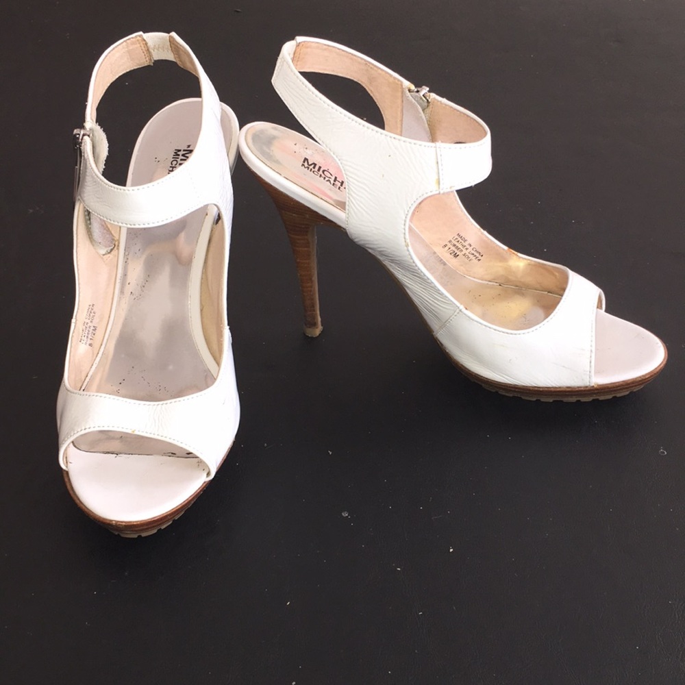Michael Kors White Heels